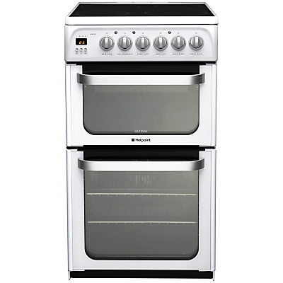 Hotpoint HUE53PS Electric Cooker, White
